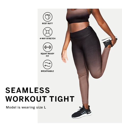 VICTORIA'S SECRET PINK Size L Seamless Mesh Workout Leggings Tight
