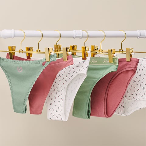 Trendy Multicoloured Cotton Spandex Matching Bra Panty Set from click 2 buy