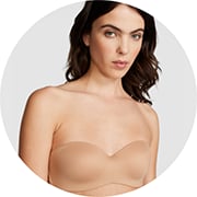  Chirrupy Chief Strapless Bra Wire Free Shape Silicon Non-Slip  (32C, Beige Pink) : Clothing, Shoes & Jewelry