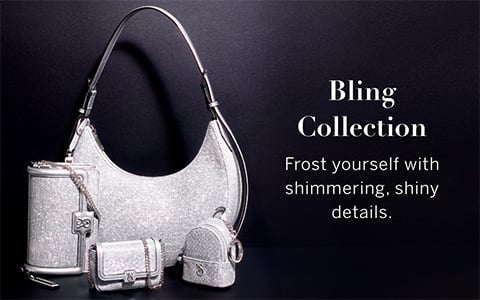 NEW Victoria's Secret Dark Blue Micro Bag Keychain Charm