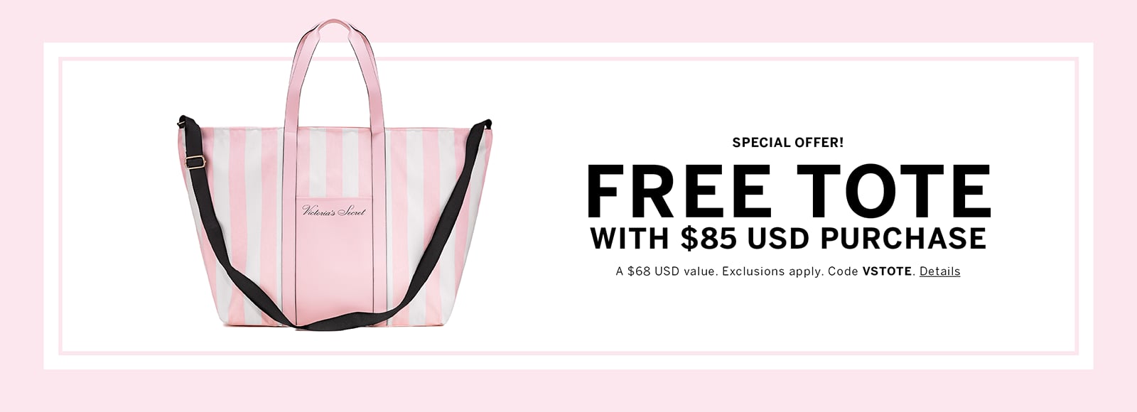 victoria secret free tote bag 2020