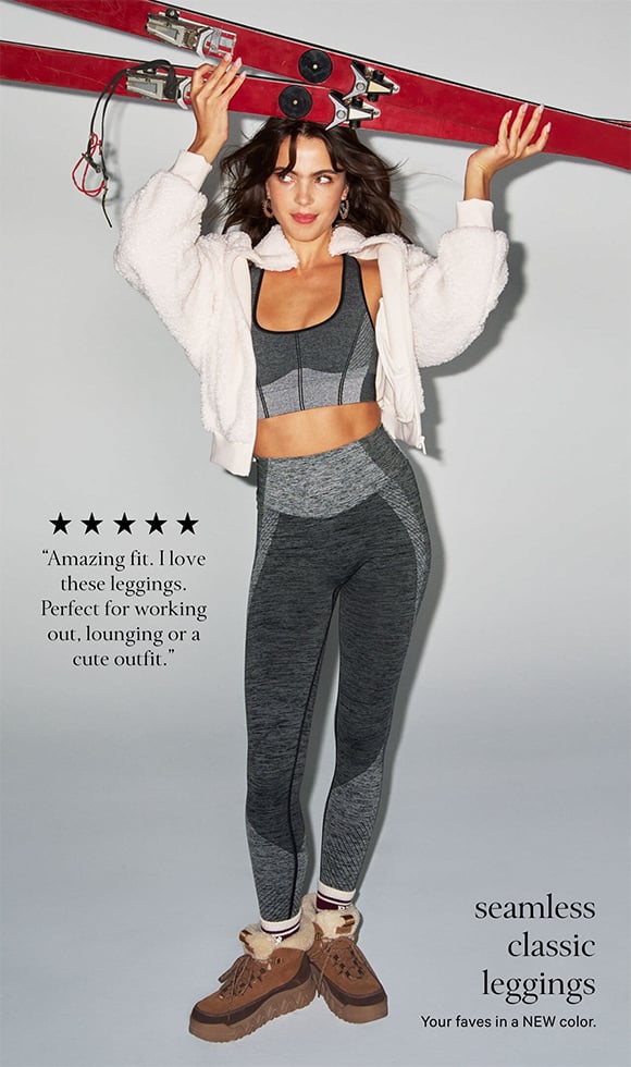 Seamless Classic Leggings. Your faves in a NEW color. [5 stars]. Amazing fit. I love these leggings. Perfect for working out, lounging or a cute outfit.