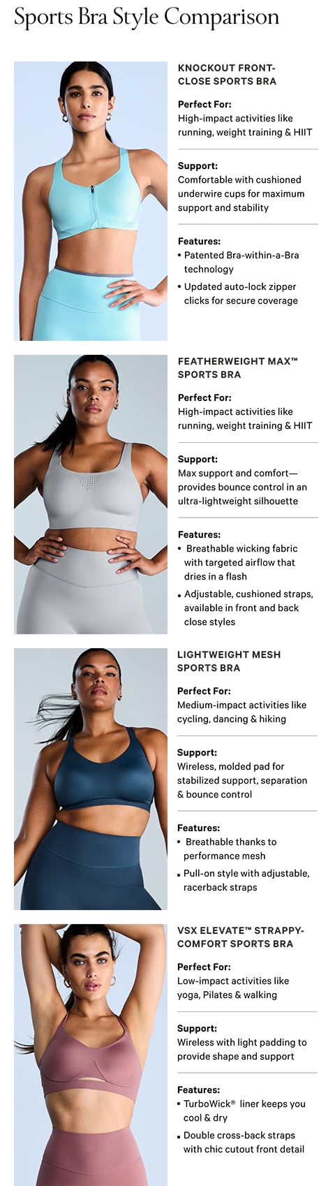 Knockout Front-Close Sports Bra