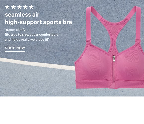 Seamless Air High Support Sports bra. Super Comfy. Fits true to size, super comfortable and holds really well. Love it Shop Now.
