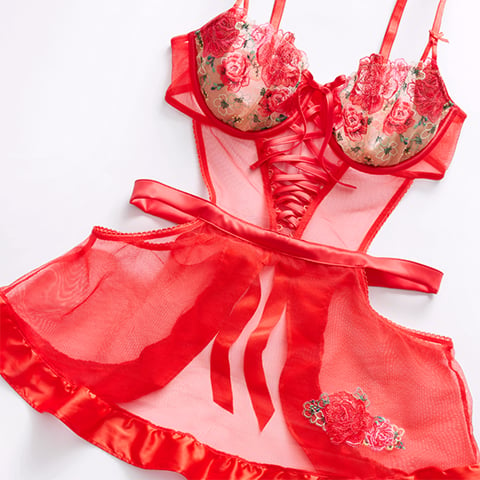 Plain Baby Doll Honeymoon Dress, Bra Panty Set at Rs 110/piece in