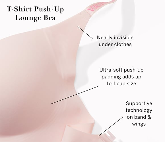 Buy T-Shirt Push-Up Lounge Bra - Order Bralettes online 5000009823