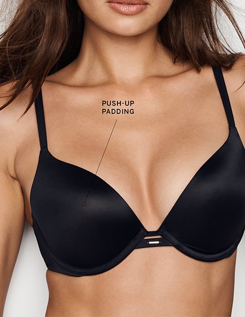 Victoria Secret 32C So Obsessed Padded Push up Bra adds 1-1/2 cups!!! 