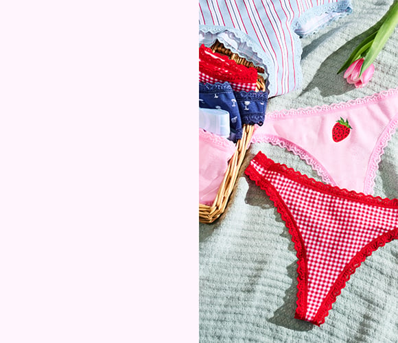 Limited Time. 10/$40 Panty Party. The perfect summer refresh starts with new prints. Orig. up to $14.95 each. Exclusions apply. Shop All. Click for Details.