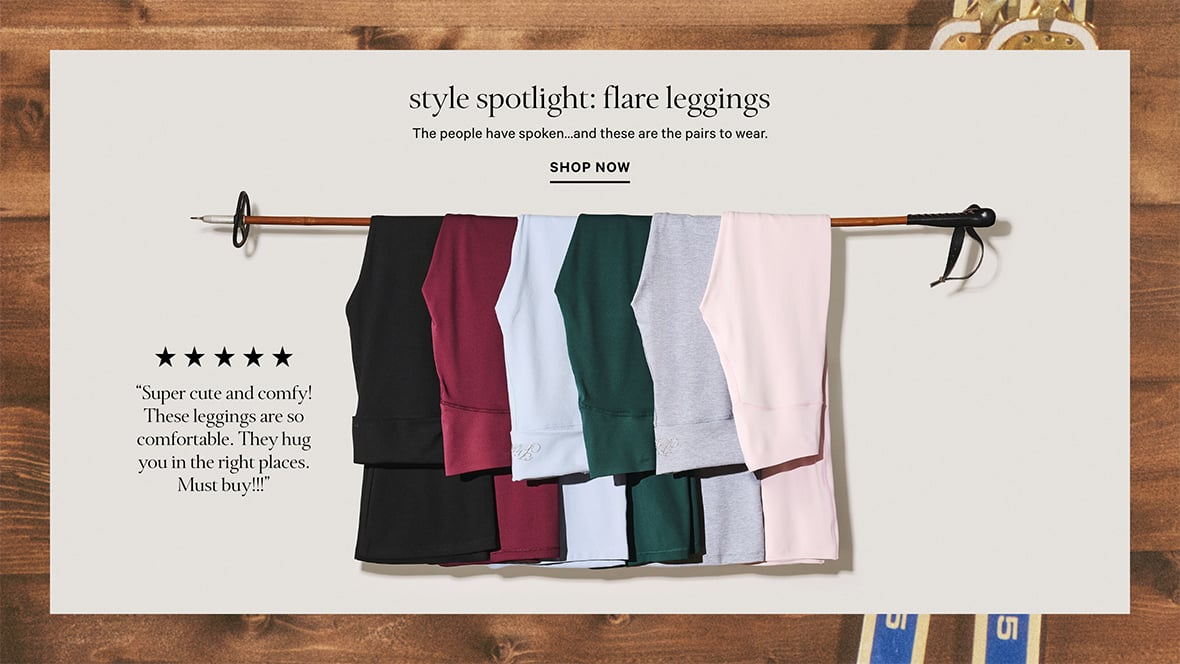 Style Spotlight: Flare Leggings. The people have spoke and these are the pairs to wear. Super cute and comfy. These leggings are so comfortable. They hug you in the right places. Must buy.