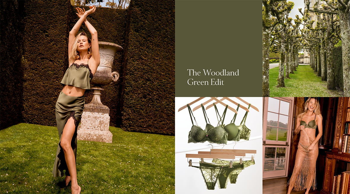 <p>Victorias Secret Dream: The Woodland Green Edit</p>