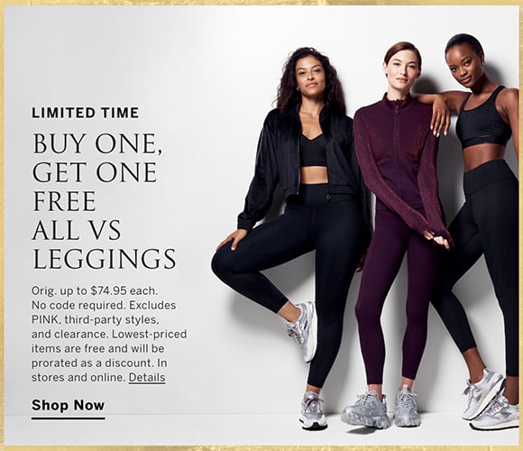 Victoria's Secret Victoria Sport Leggings Black - $10 (71% Off Retail