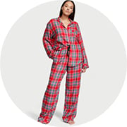 Flannel Long Pajama Set , Print, Largeshort - Women's Pajamas Sets - Victoria's Secret