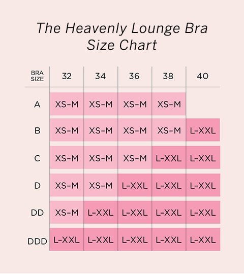 victoria secret pink sports bra size chart