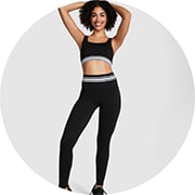 Victoria's Secret PINK Gym Pant Sweatpants Marl Gray ❤ liked on Polyvore  featuring activewear, activewear pa…