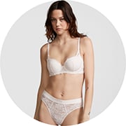 Buy Victoria's Secret Millennial Pink Lace Trim Front Fastening Lightly  Lined Full Cup Bra from Next Luxembourg