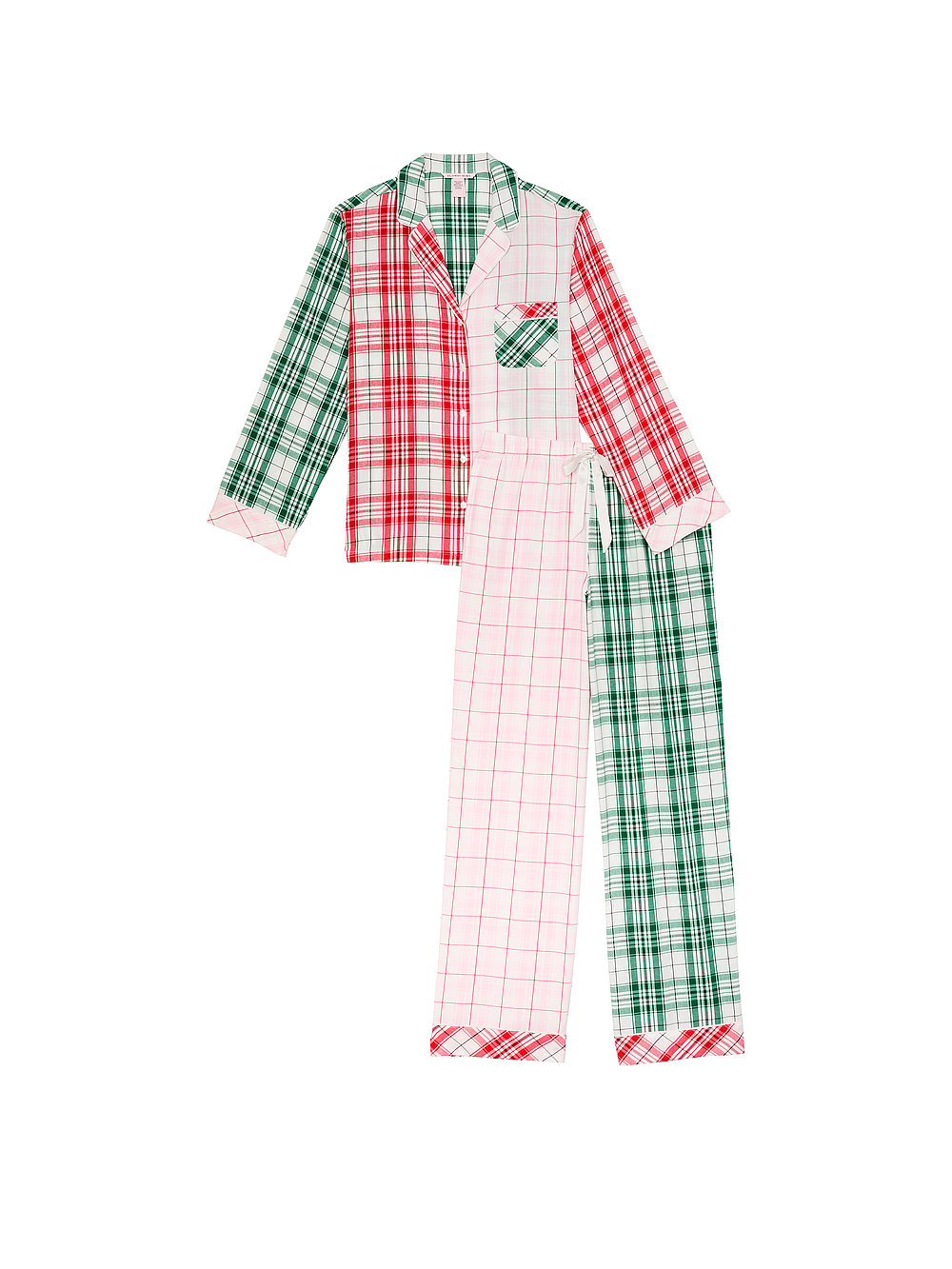 Flannel Long Pajama Set - Order Pajamas Sets online 5000000360