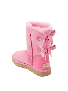 black uggs with pink bows