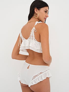 Butterfly Lace Ruffle Cheeky Panty