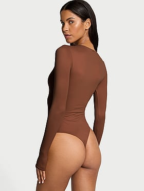 Bodywear by Victoria with FeatherSoft™ Innovation Long-Sleeve Bodysuit