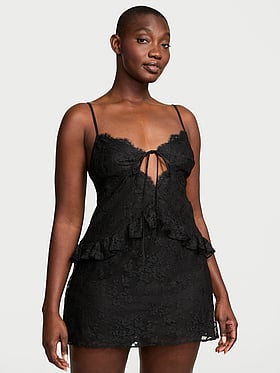 Dare to Dream Lace Flounce Mini Slip