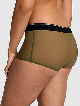 Logo Mesh Boyshort Panty