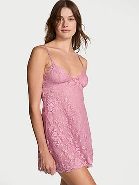 Twinkle Strap Lace Mini Slip Dress