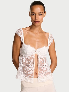 Wicked Unlined Lace Flyaway Bra Top