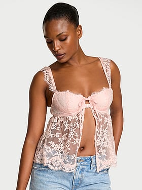 Wicked Unlined Lace Flyaway Bra Top