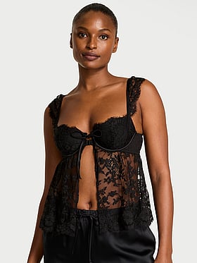 Wicked Unlined Lace Flyaway Bra Top