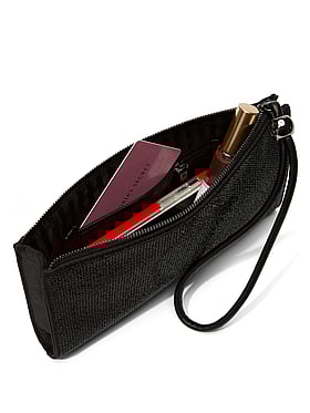 Diamanté Shine Large Pouch Wristlet