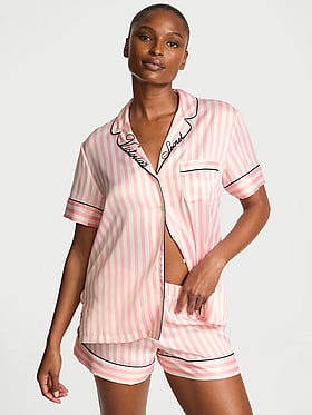 Signature Satin Short Pajama Set