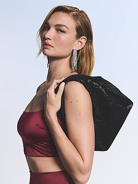 Diamanté Shine Slouchy Mini Bag