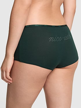 Logo Cotton Boyshort Panty