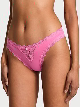 Lace-Trim Bikini Panty