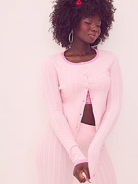 PINK x LoveShackFancy Shrunken Cardigan