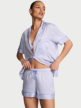 Signature Satin Short Pajama Set
