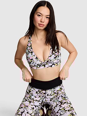 PINK Relay™ Criss-Cross Plunge Sports Bra