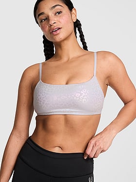 PINK Relay™ Square-Neck Sports Bra