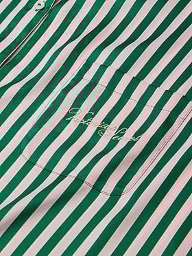 Signature Satin Oversized Long Pajama Set