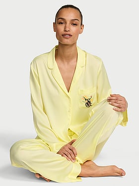 Signature Satin Long Pajama Set