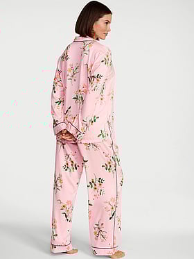 Signature Satin Long Pajama Set