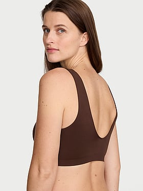 Seamless Plunge Pumping Bra