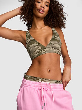 PINK Relay™ Criss-Cross Plunge Sports Bra