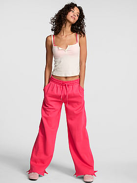 Campus Fleece™ Wide-Leg Split-Hem Sweatpants