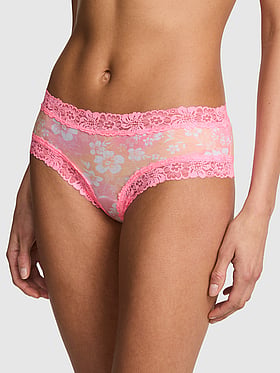 PINK Wink™ Lace-Trim Cheeky Panty
