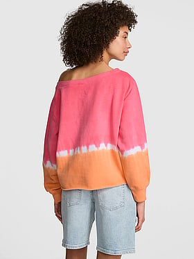 Campus Fleece™ Rib Off-The-Shoulder Sweatshirt