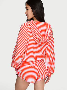 Micro Terry Full-Zip Hoodie