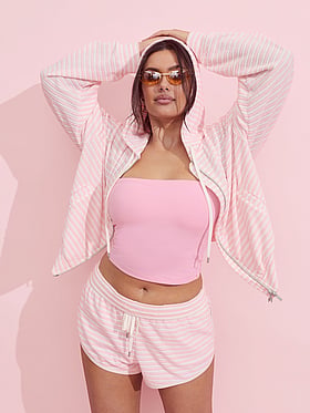 Micro Terry Full-Zip Hoodie
