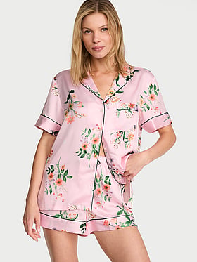 Signature Satin Short Pajama Set