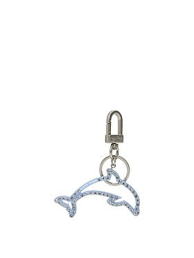 Rhinestone Dolphin Keychain Charm
